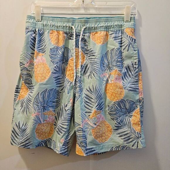 Goodfellow & Co Blue Floral Men Shorts Size Small - Picture 1 of 6